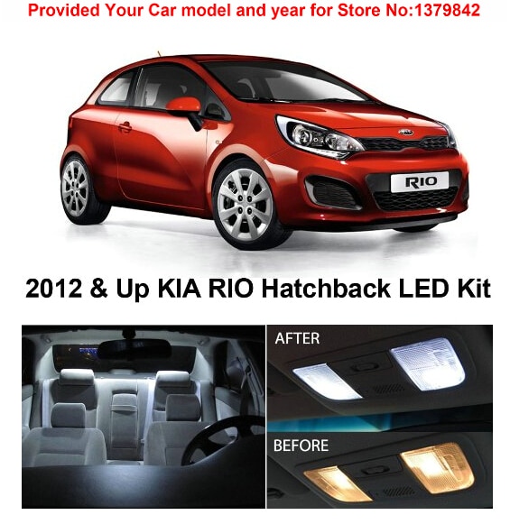   4 / ڵ Ÿϸ  ȭƮ ̾ Ű ŰƮ LED ׸  KIA RIO Hatchback 2012 & Up